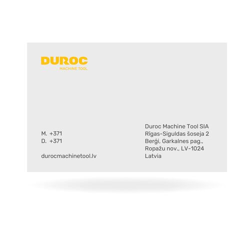 Duroc Business card - Latvia - 200 pcs.