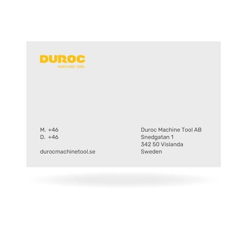 Duroc Business card - Sweden
