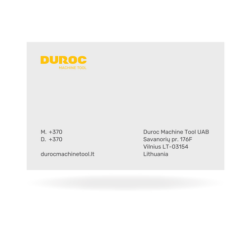 Duroc Business card - Lithuania - 200 pcs.
