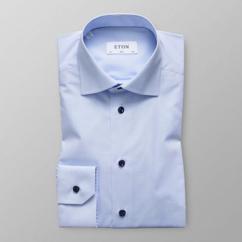 Sky Blue Shirt - Navy Buttons