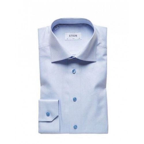 Blue  Eton Shirts Signature Twill