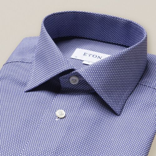 Light Blue Eton dobby shirt